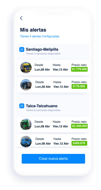 app CamiónGO transportista Marketplace